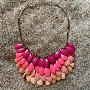 Pink boutique statement necklace